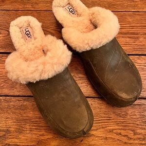 UGG Women's Brown Sheepskin Mules
